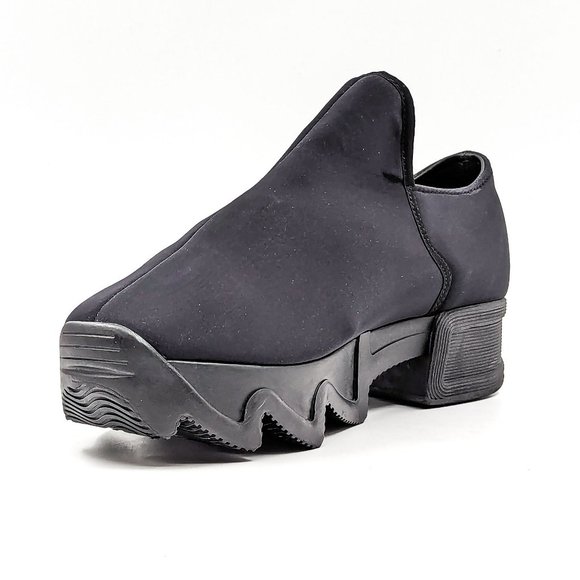 iRi Women WES Low Top Neoprene Navy Blue Platform Sneakers sz 6.5US EUR36.5 - Picture 6 of 12